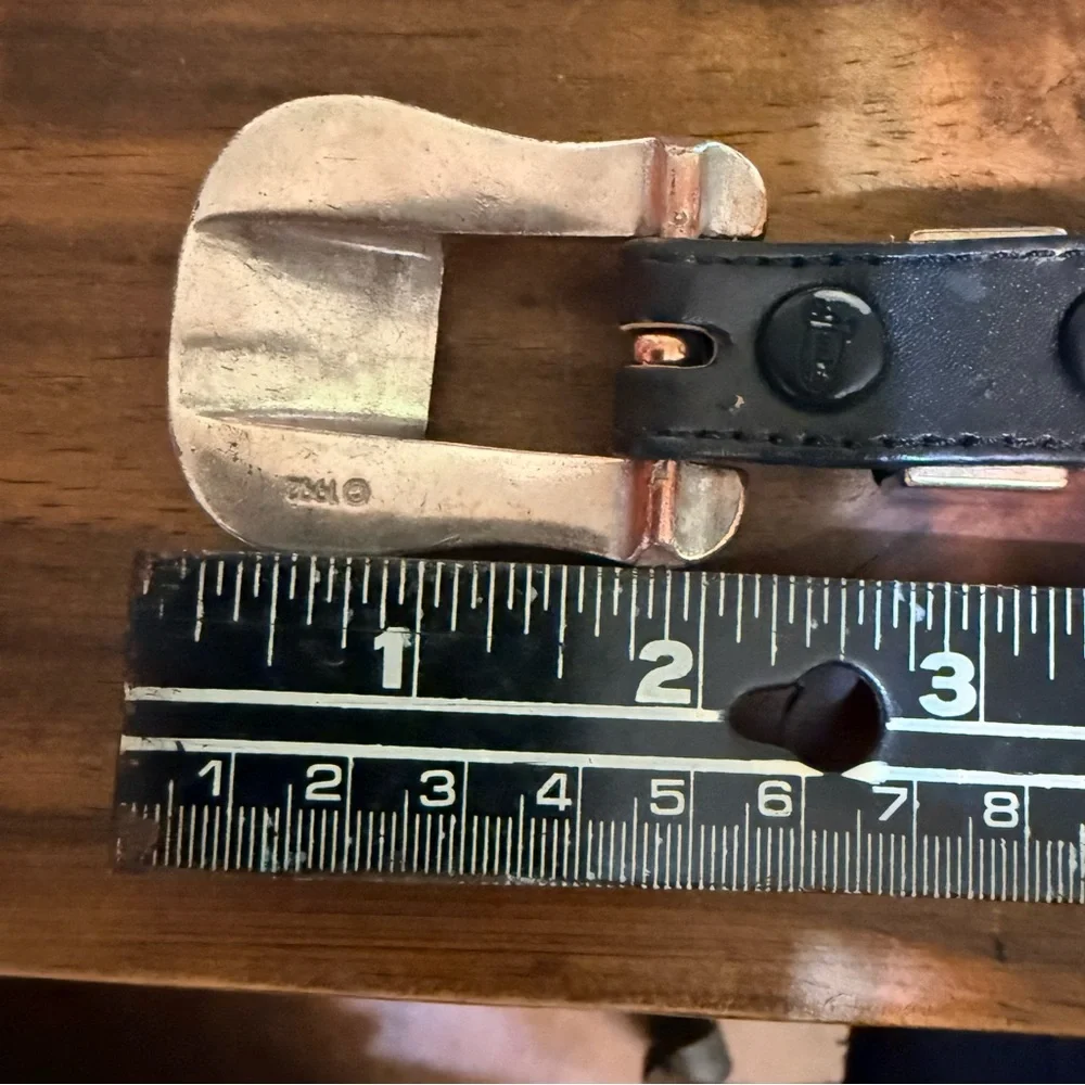 Vintage Justin Leather Concho Western Belt